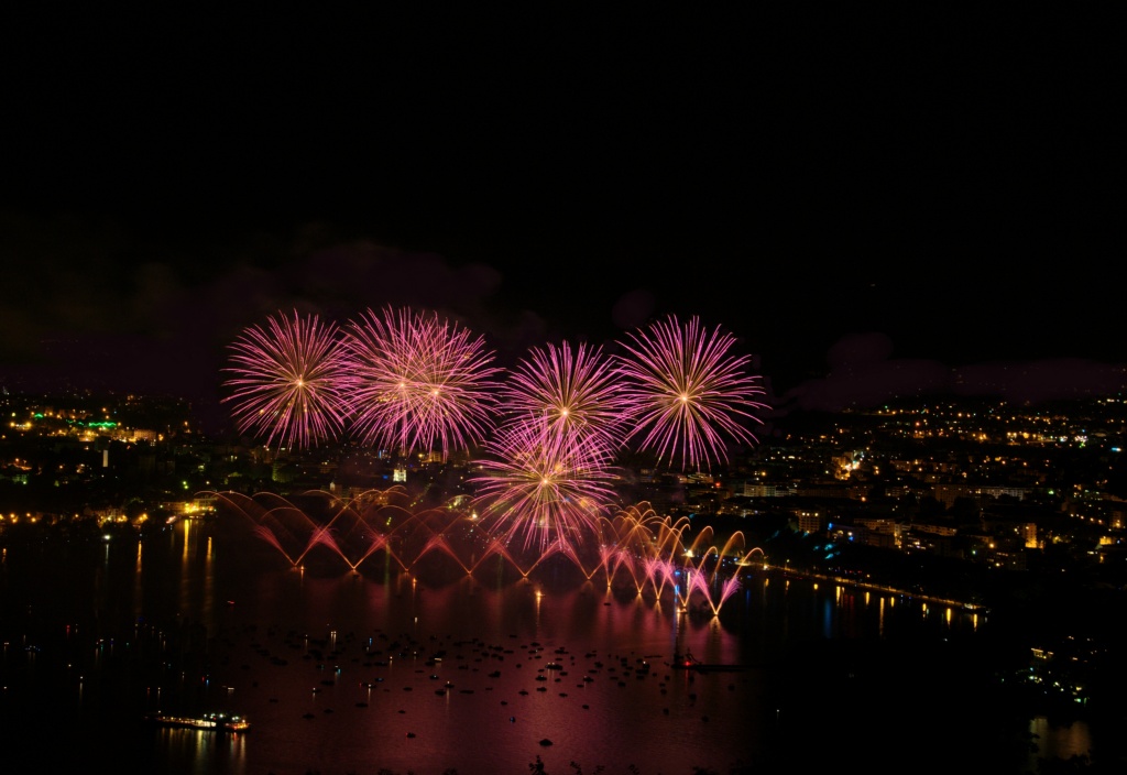 Fireworks on Annecy Lake 2